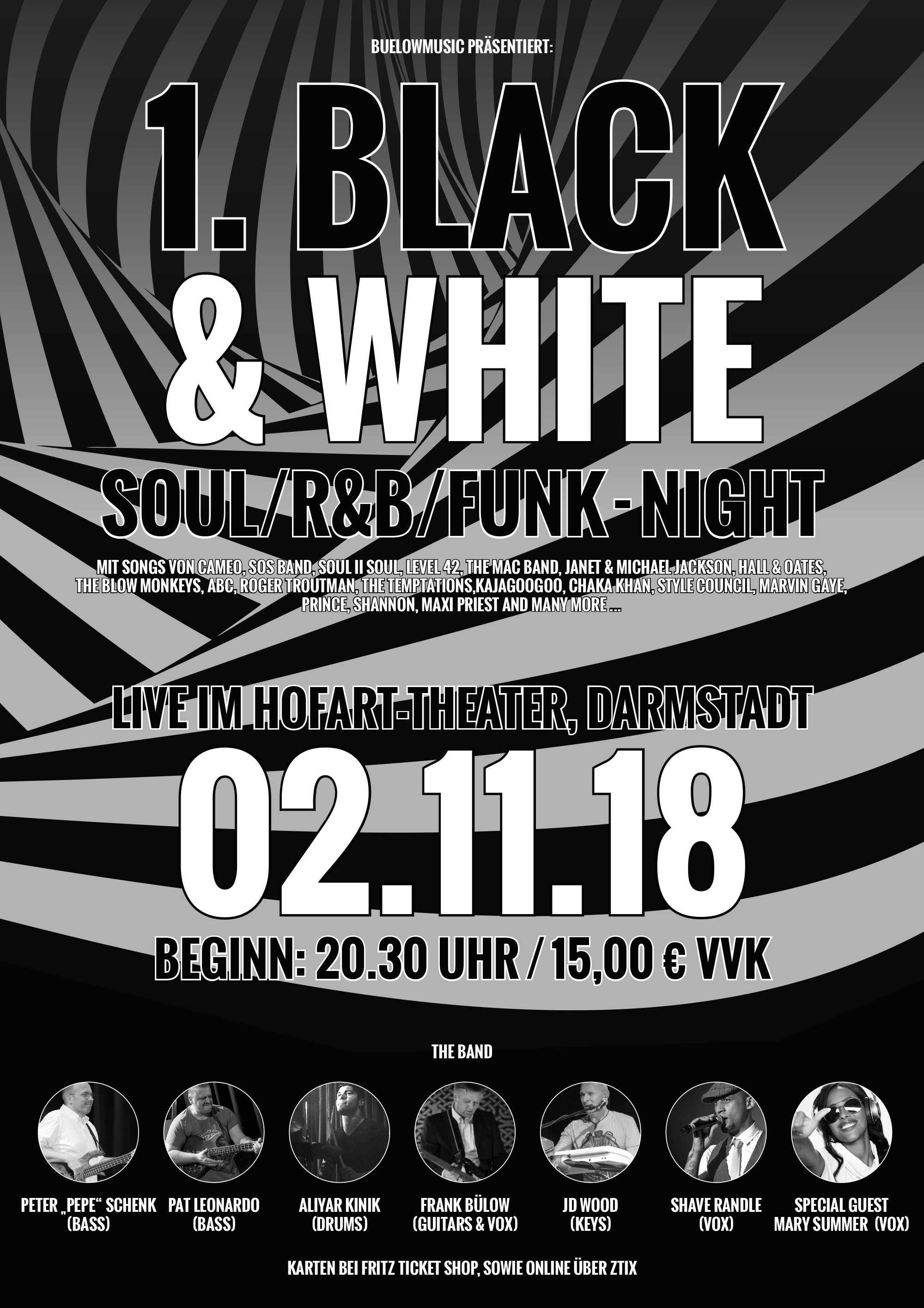 1.Black & White Soul/R&B/Funk Night Darmstadt – Ausverkauft!!!