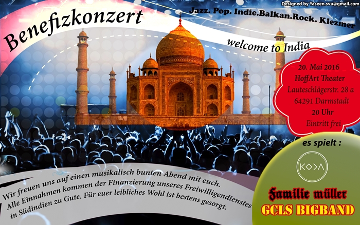 „Welcome To India“ Benefizkonzert