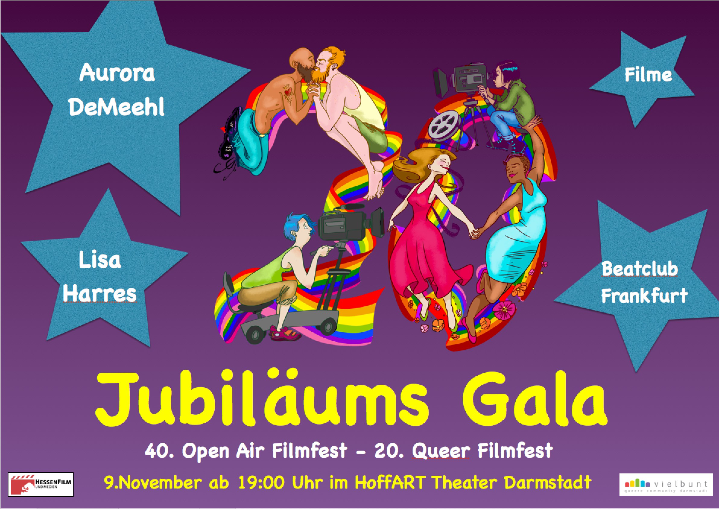 Jubiläums-Gala  „40.Open-Air Filmfest – 20.Queer Filmfest“
